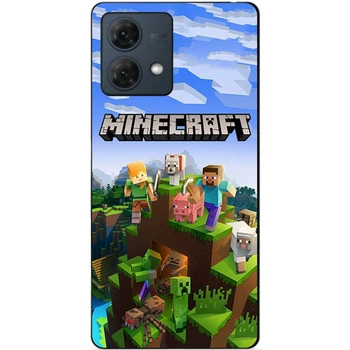 Чехол силиконовый бампер Candy для Motorola Moto G84 с рисунком Minecraft Майнкрафт
