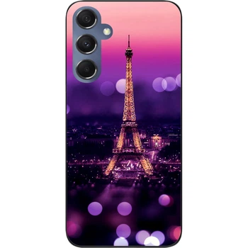 Силиконовый чехол SMTT для Samsung Galaxy M34 5G с картинкой Париж ночью