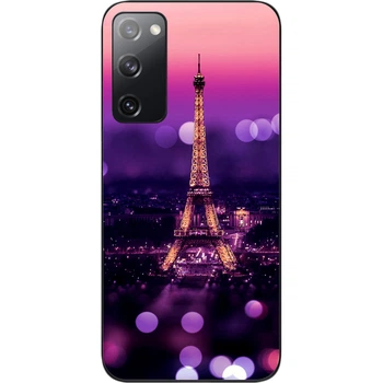 Силиконовый чехол SMTT для Samsung Galaxy S20 FE с картинкой Париж ночью