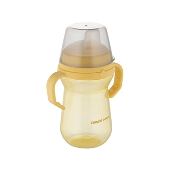 Кружка тренировочная с силиконовым носиком FirstCup 250 мл Canpol babies Желтая (5901691870086)