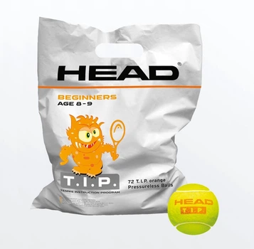 Мячи для тениса Head TIP orange polybag 72 balls 578270