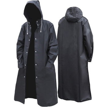 Плащ дощовик чоловічий 3XL Чорний (PDM-3XL)