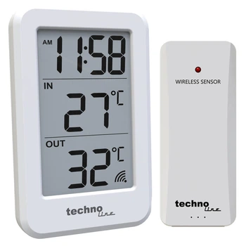 Термометр Technoline WS9172, внешний датчик, 100 м, белый(DS_1CB0481333E4)