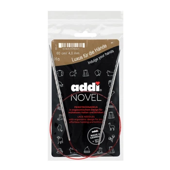 Спицы круговые кубические Addi Novel 4 мм х 60 см 717-7/4-60