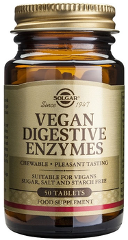 Натуральна харчова добавка Solgar Vegan Digestive Enzymes 50 таблеток (0033984028005)