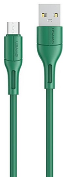 Кабель Usams U68 micro-USB 2A Fast Charge 1м Зелений (6958444969534)