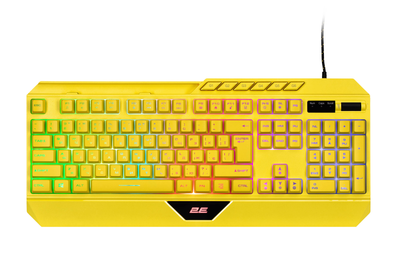 Клавиатура 2E Gaming KG315 RGB USB Yellow Ukr