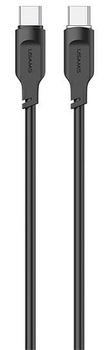 Кабель Usams USB Typ-C с USB Typ-C PD Fast Charging 1.2м 100 W Lithe Series Чорний (6958444979151)
