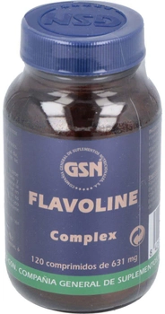 Натуральна харчова добавка GSN Flavoline Complex 631 мг 120 капсул (8426609040032)