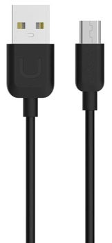 Kabel Usams U-Turn micro-USB 1m 2A Czarny (6958444936277)
