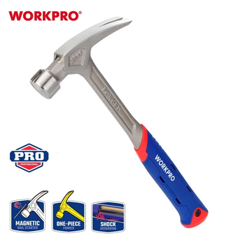 Молоток столярний з демпфером WORKPRO 570 г PRO PLUS W041091