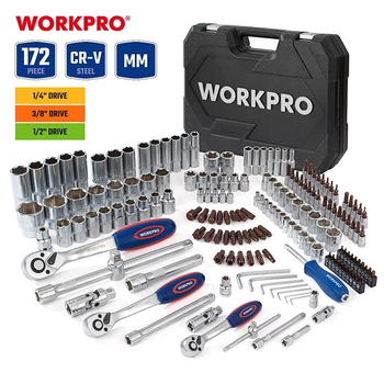 Набор ручного инструмента WORKPRO (172 предм.) кейс PRO WP202545