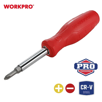 Отвертка 6 в 1 WORKPRO CR-V WP221066