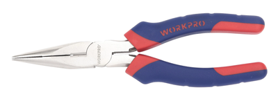 Довгогубці прямі WORKPRO 160 мм Ni-Fe PRO W031001