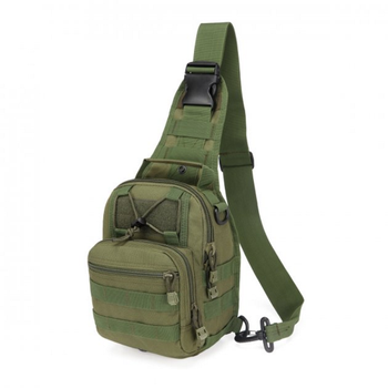 Тактичний рюкзак армійський 6л, (28х18х13 см) Oxford 600D, B14, Олива