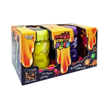 Вязкая масса "Mega Stretch Slime" SLM-11-01U 2 банки Вид 3