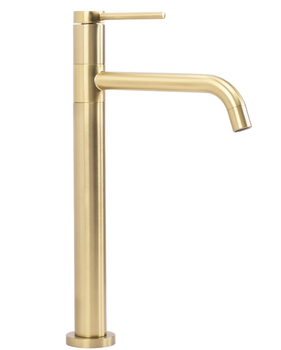 Смеситель для умывальника Rea Lugano Slim brushed gold высокий REA-B4420