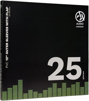 Внешние конверты для LP Audio Anatomy 12" PVC With Flap Outer Sleeves 100 Micron 25 шт. (ACCLP035)