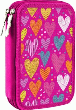 Пенал подвійний HP-01 Sweet heart 20x13x4,5 см Рожевий 1Вересня