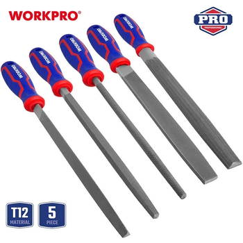 Набор напильников WORKPRO 200 мм (5 шт.) PRO WP201701