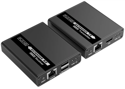 Удлинитель HDMI, USB-клавиатуры и мышки по витой паре до 70 метров Lenkeng LKV223KVM