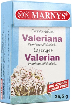 Pastylki w pudełku Marnys Candies Valerian Relax 36.5 g (8410885074447)