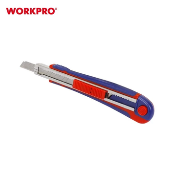 Ніж сегментний посилений з легкою заміною лез WORKPRO 9 мм PRO WP212010