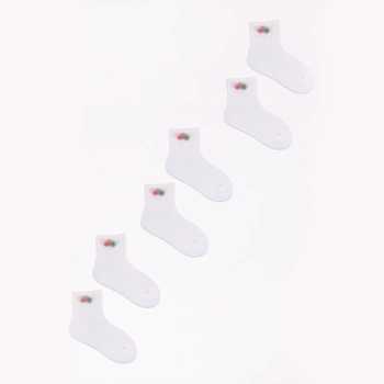 Набір шкарпеток Yoclub 3 пари SKC/3D-AP/3PAK/GIR/002 20-22 Білий (5907617966468)