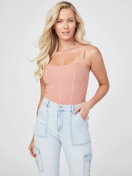 Топ женский Guess 416787922 XL Розовый (1159792489)