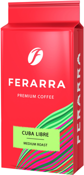 Кофе натуральный жареный молотый Ferarra Cuba Libre 250 г (4820198872410)