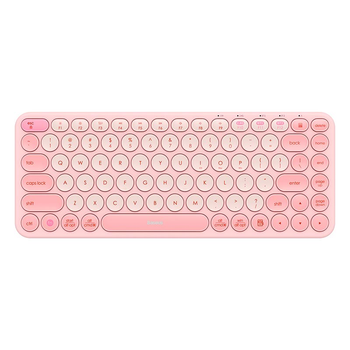Клавіатура бездротова Baseus K01A Wireless Tri-Mode Keyboard 2.4G/BT1+BT2 2xAAA Battery 84 клавіші pink (B00955503413-00)