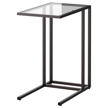 Подставка для ноутбука IKEA VITTSJO стекло черно-коричневый 002.502.49