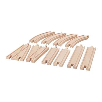 Комплект игрушечных рельсов IKEA LILLABO 10 шт 303.637.25