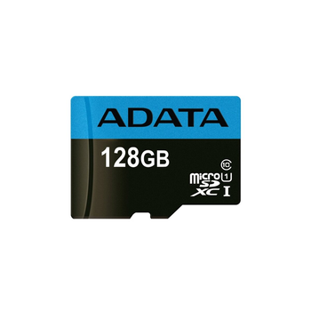 Карта памяті microSDXC A-DATA Premier 128Gb Class 10 А1 (R-100Mb/s) +SD-адаптер AUSDX128GUICL10A1-RA1
