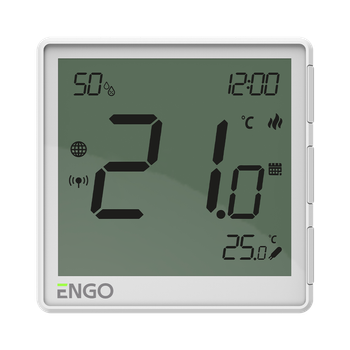 Интернет-термостат скрытого монтажа ZigBee 3.0, жив. 230В (белый) Engo EONE-230W