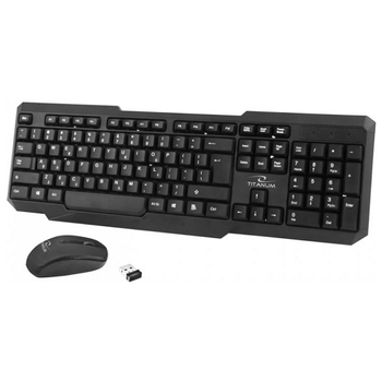 Набор мышь и клавиатура мембранная беспроводная Esperanza TK108UA USB black