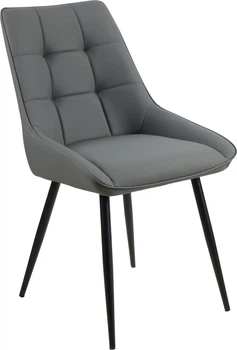 Стілець для кухні та вітальні Vetro Mebel M-75 Сірий (M-75-grey/ black)