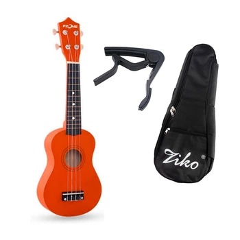 Укулеле Fzone FZU-002 (Orange) + чохол з утеплювачем, каподастр