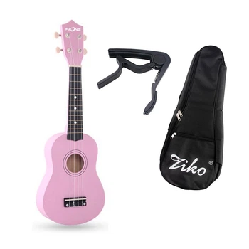 Укулеле Fzone FZU-002 (Pink) + чохол з утеплювачем, каподастр