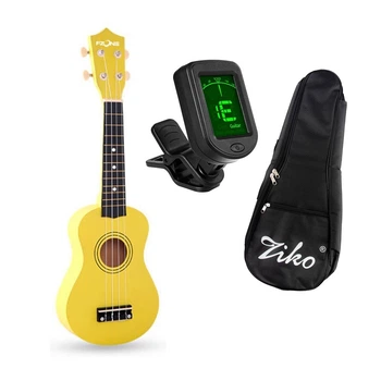 Укулеле Fzone FZU-002 (Yellow) + чохол з утеплювачем, тюнер