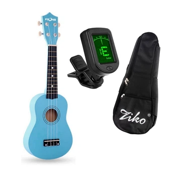 Укулеле Fzone FZU-002 (Blue) + чохол з утеплювачем, тюнер