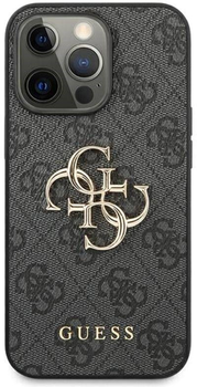 Панель Guess 4G Big Metal Logo для Apple iPhone 14 Pro Max Сірий (3666339066277)