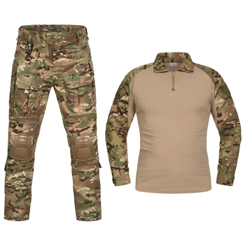 Тактическая военная форма Brutal's костюм армейский мультикам с защитой и эластичными вставками р.2XL