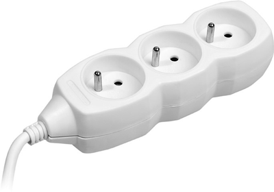 Подовжувач Tracer PowerCord 3 розетки 1.5 м White (TRALIS44613)