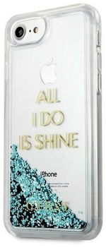 Панель Guess Liquid Glitter Party для Apple iPhone 6/7/8/SE 2020/SE 2022 Синій (3700740398302)