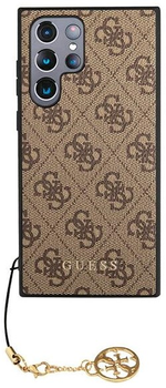 Панель Guess 4G Charms Collection для Samsung Galaxy S23 Ultra Коричневий (3666339114985)