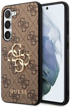 Панель Guess 4G Big Metal Logo для Samsung Galaxy S23 Plus Коричневий (3666339114886)