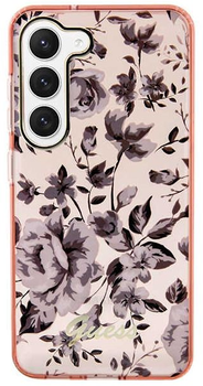 Etui plecki Guess Flower Collection do Samsung Galaxy S23 Plus Pink (3666339117238)