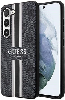 Панель Guess 4G Printed Stripe для Samsung Galaxy S23 Чорний (3666339117436)