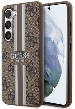 Панель Guess 4G Printed Stripe для Samsung Galaxy S23 Plus Коричневий (3666339117474)